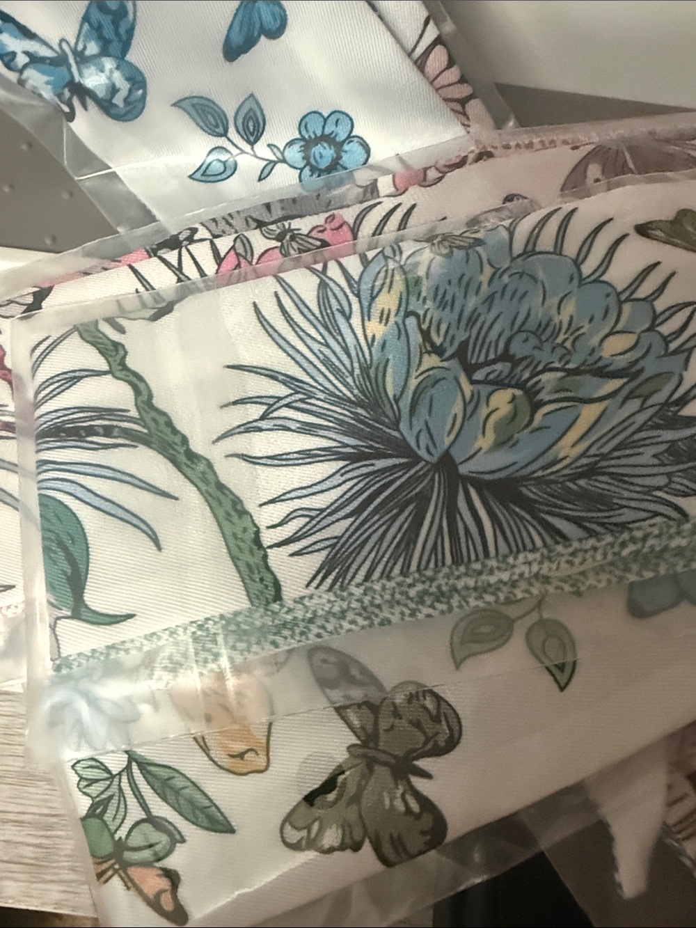 Dior Parfums Collection Silk Butterfly Neck Scarves - Blue, Green or Pink - Picture 6 of 6